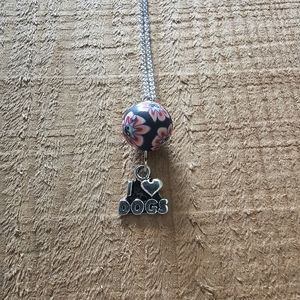 Handmade I ❤️ Dogs Necklace